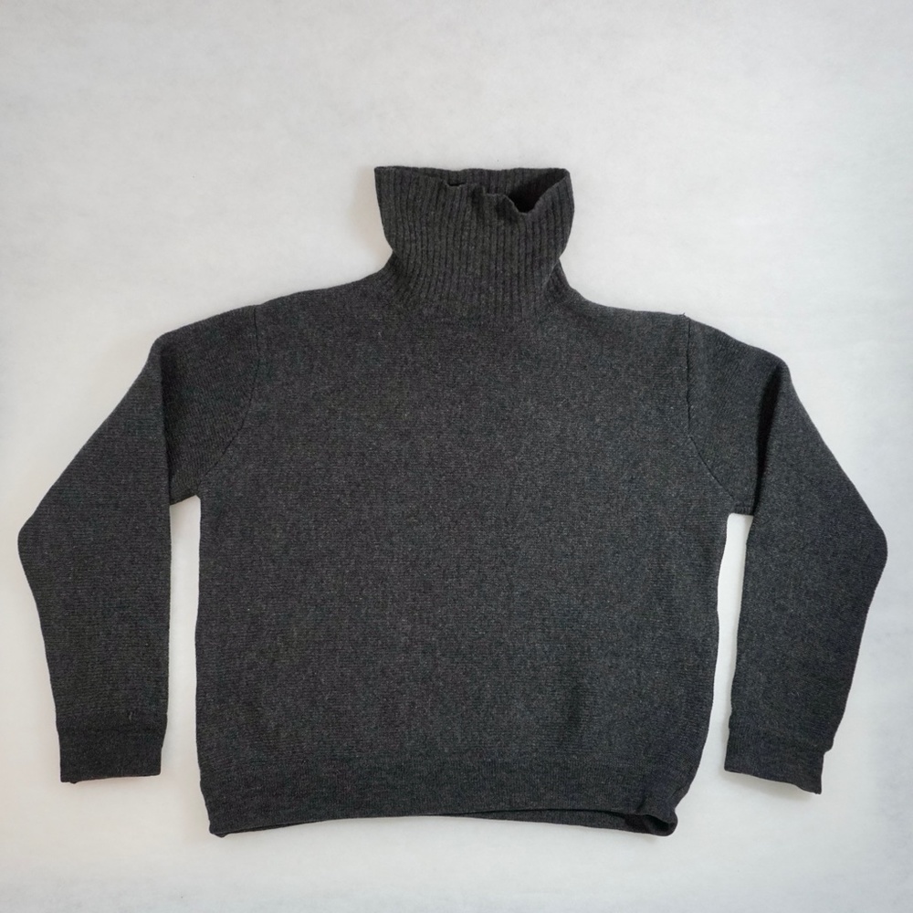 Heather & Tweed 💯 Lambswool Turtleneck Sweater Women's L
